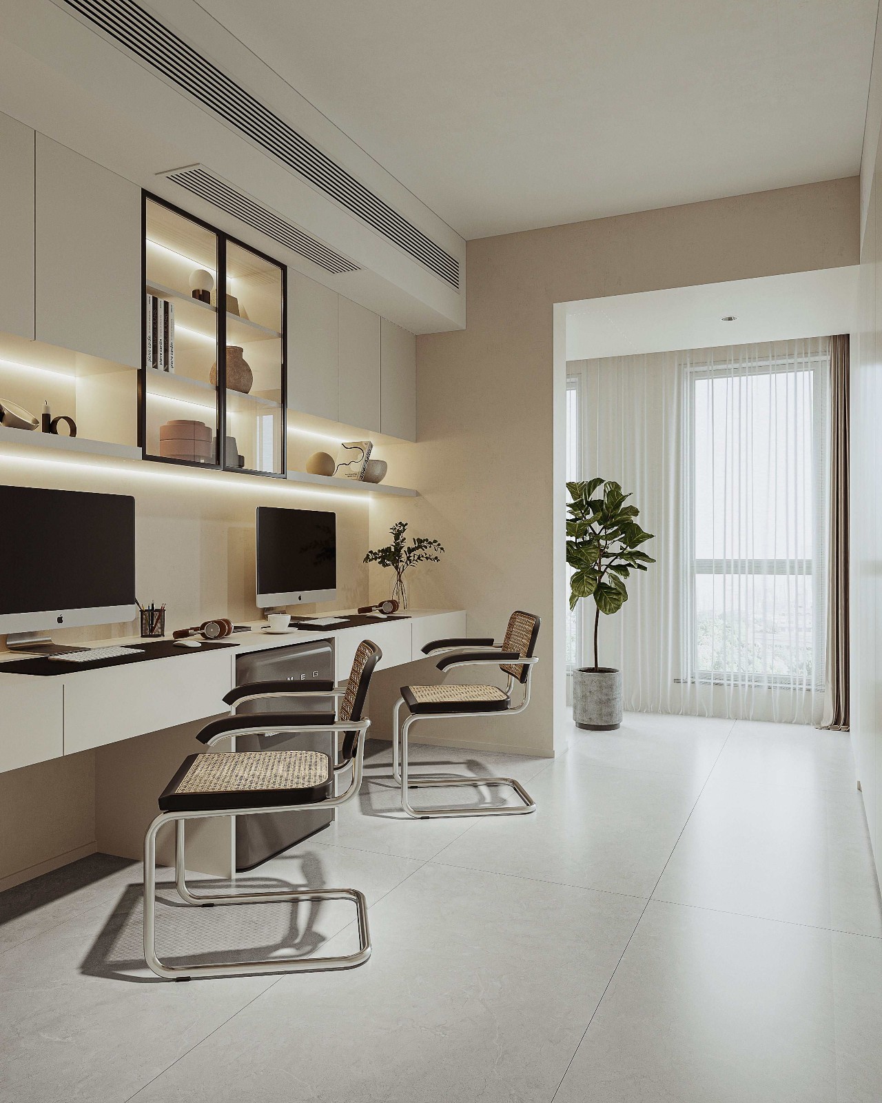 QPV715609書房角度圖-現代風格